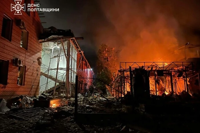 Massive attack on Poltava region: there are injured