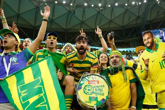 The Brazilian national team reacts to the match with Russia