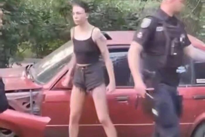 In Dnipropetrovsk region, a drunk woman in a BMW almost hit children