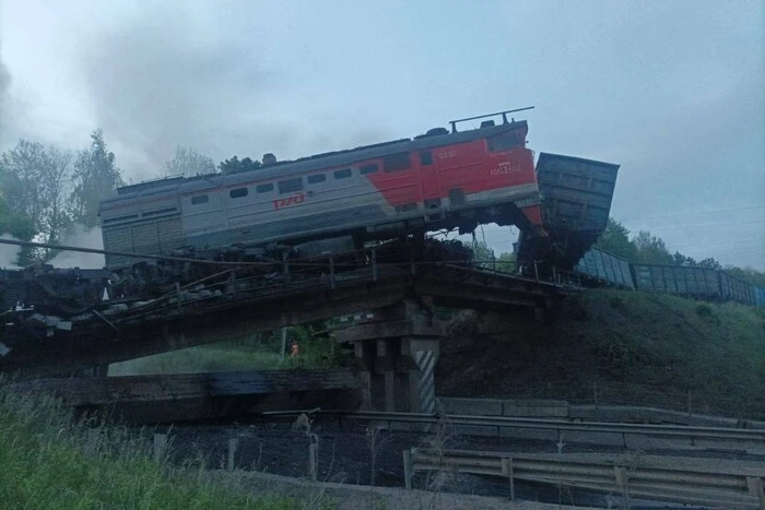A second railway bridge collapsed in Russia within a day